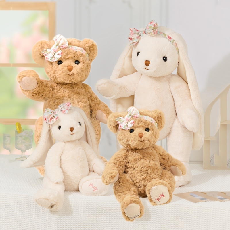 ตุ๊กตา Gabriel Rabbit and Bear! นุ่มนวล อบอุ่น เหมาะสำหรับการกอดผ่อนคลาดในช่วงที่ว่าง