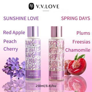 V.V.LOVE Shimmer Spring Days Body Mist Perfume Brume Parfumme For Women 250ML