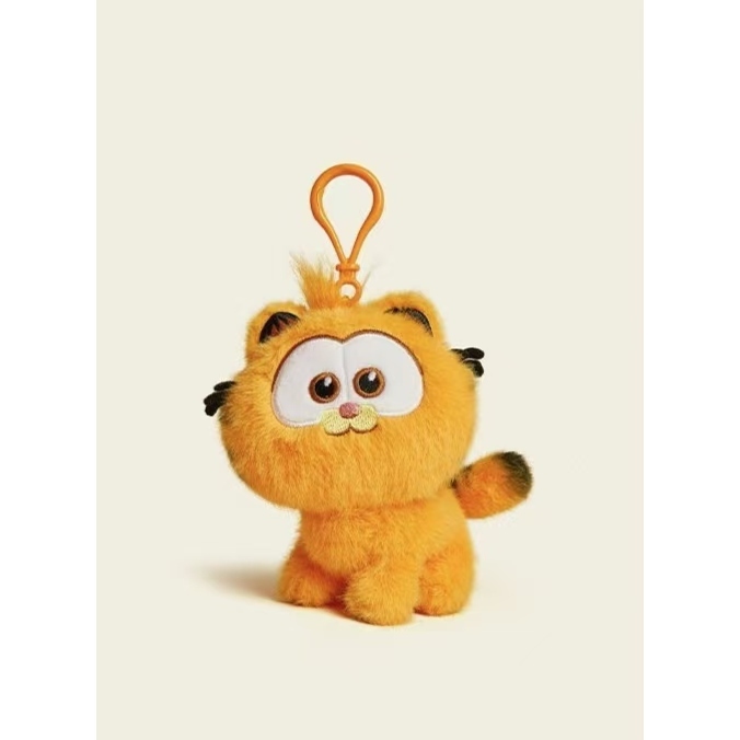 พร้อมส่ง+COD Garfield Doll Keychain, Hanging Ornament Toys พวงกุญแจอนิเมะ, ของขวัญ PP Cotton Plush Cat Bag Decor