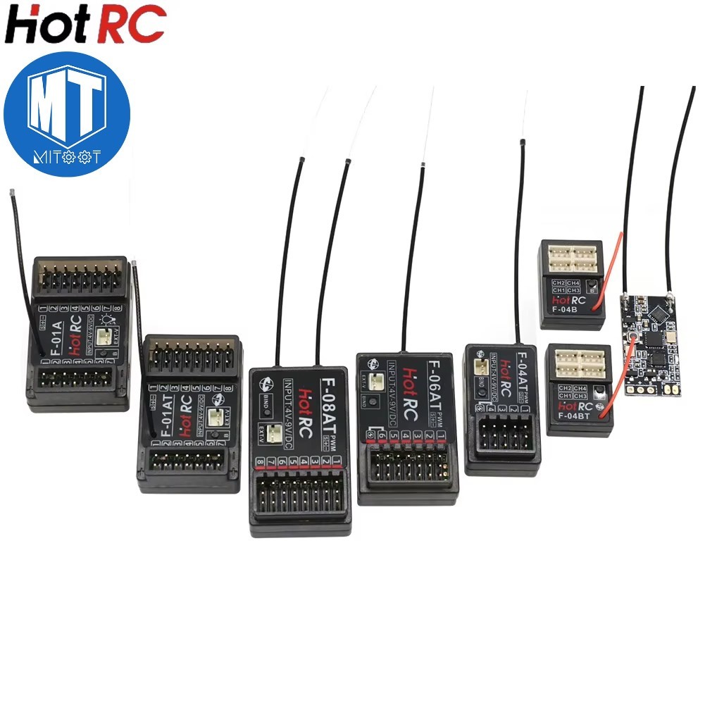 Hotrc 2.4 Ghz F-04A F-06A F-08A F-01A F-04AT F-06AT F-08AT F-01AT พร้อม Gyro Light 4/6/8Ch Rc Receiver สําหรับ Hotrc Rc เครื่องส่งสัญญาณ