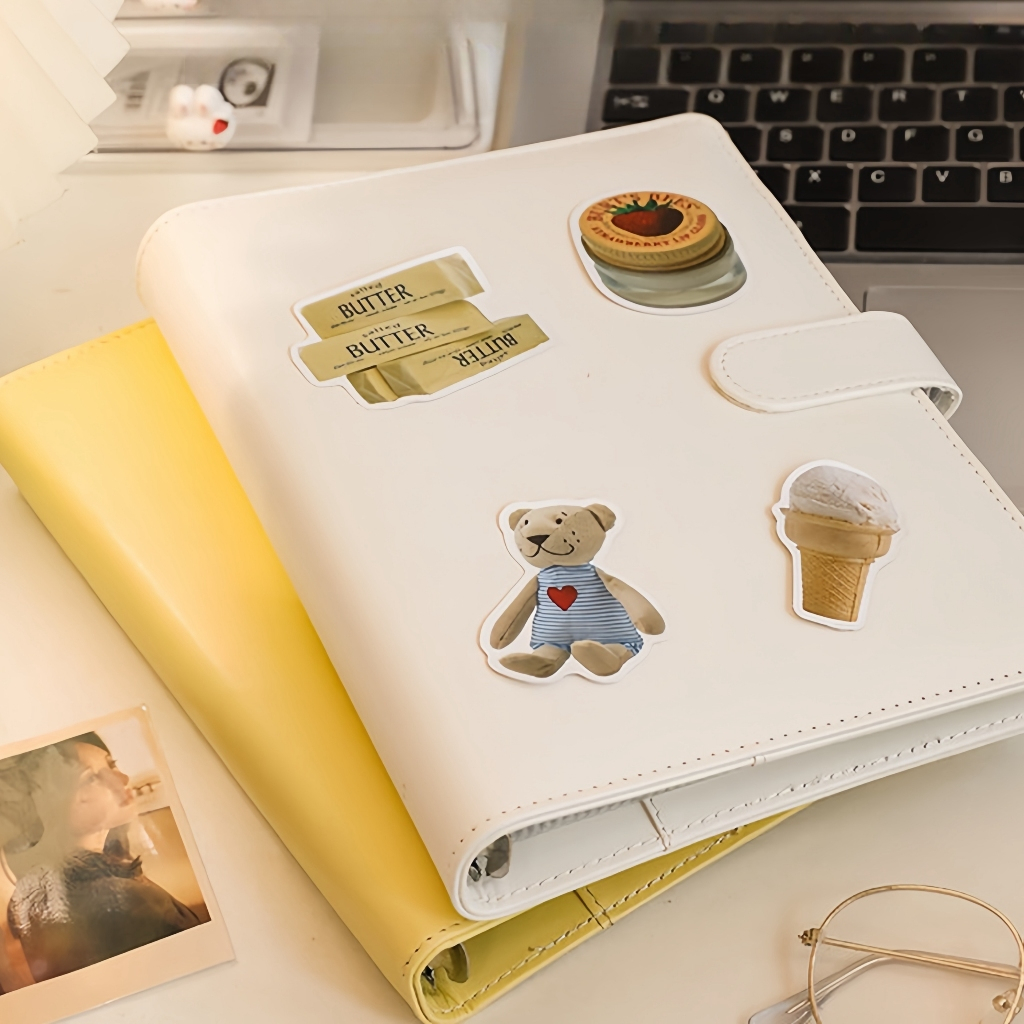 Solid Color Series Magnetic Card Book หนัง PU A5 Photo Book คู่มือ Photocard โพลารอยด์โปสการ์ด Star Chasing Storage Book