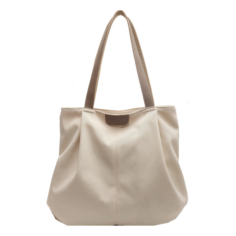 Ata Casual Bag Women Summer Canvas Large Capacity Tote Commuter Shoulder Bag
