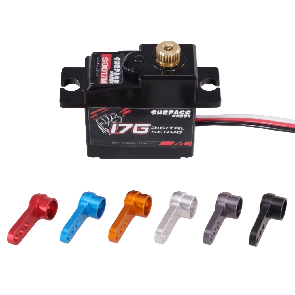 สําหรับ MJX Hyper go 1/16 16207 16208 16209 16210 RC รถ 17g ฟันโลหะ Servo อัพเกรด Servo แขนอะไหล่