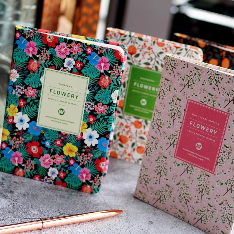 Kawaii Floral Planner Notebook A6/A5 รายปี Agenda Schedule Organizer รายเดือนรายสัปดาห์ Daily Planner Budget Book ไดอารี่สมุดบันทึก Notepad