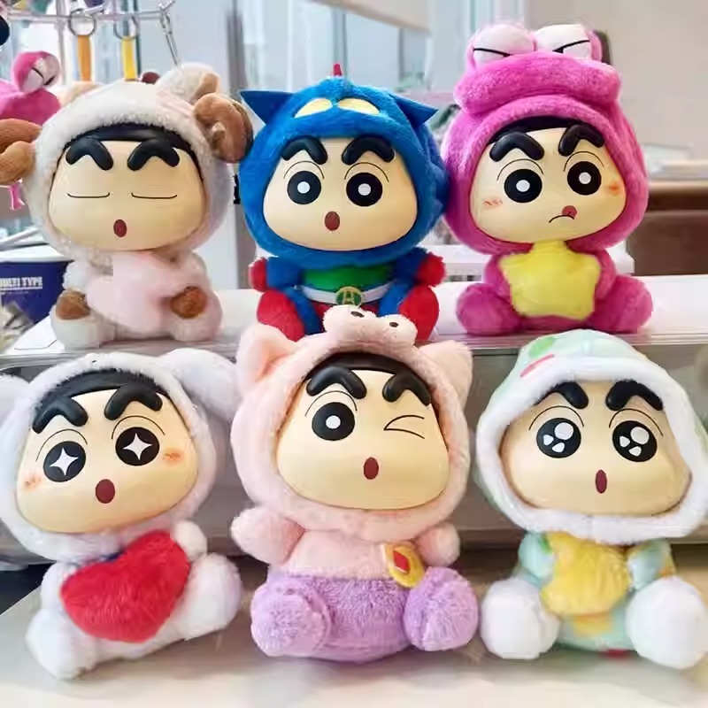 สมาร์ทจินตนาการสร้างสรรค์ Crayon Shin-Chan Mystery Box Set ของแท้รูปตุ๊กตาเคลือบหุ่น S Series ตุ๊กตาไวนิล