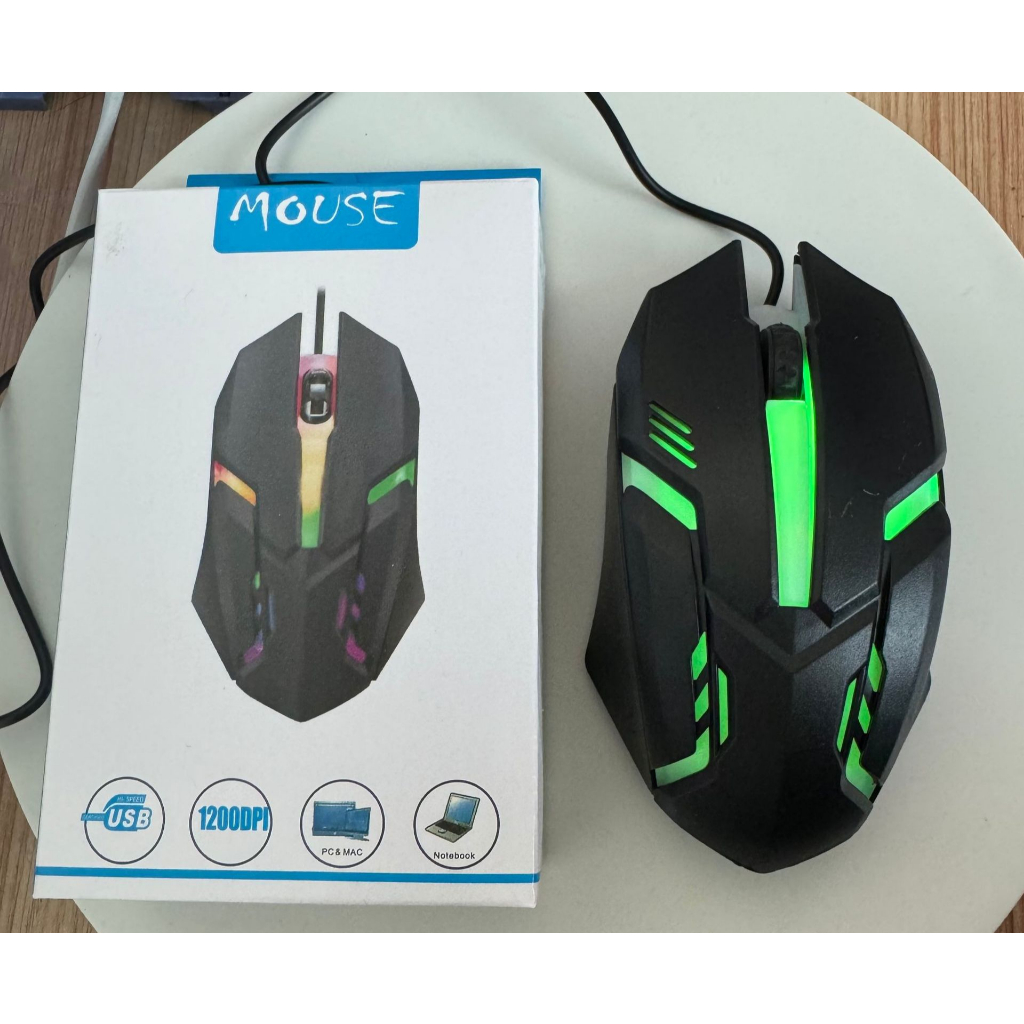 Mathew Tech เมาส ์ แบบมีสาย Gaming Esports แบบพกพาสําหรับ PC Gamer Mouse