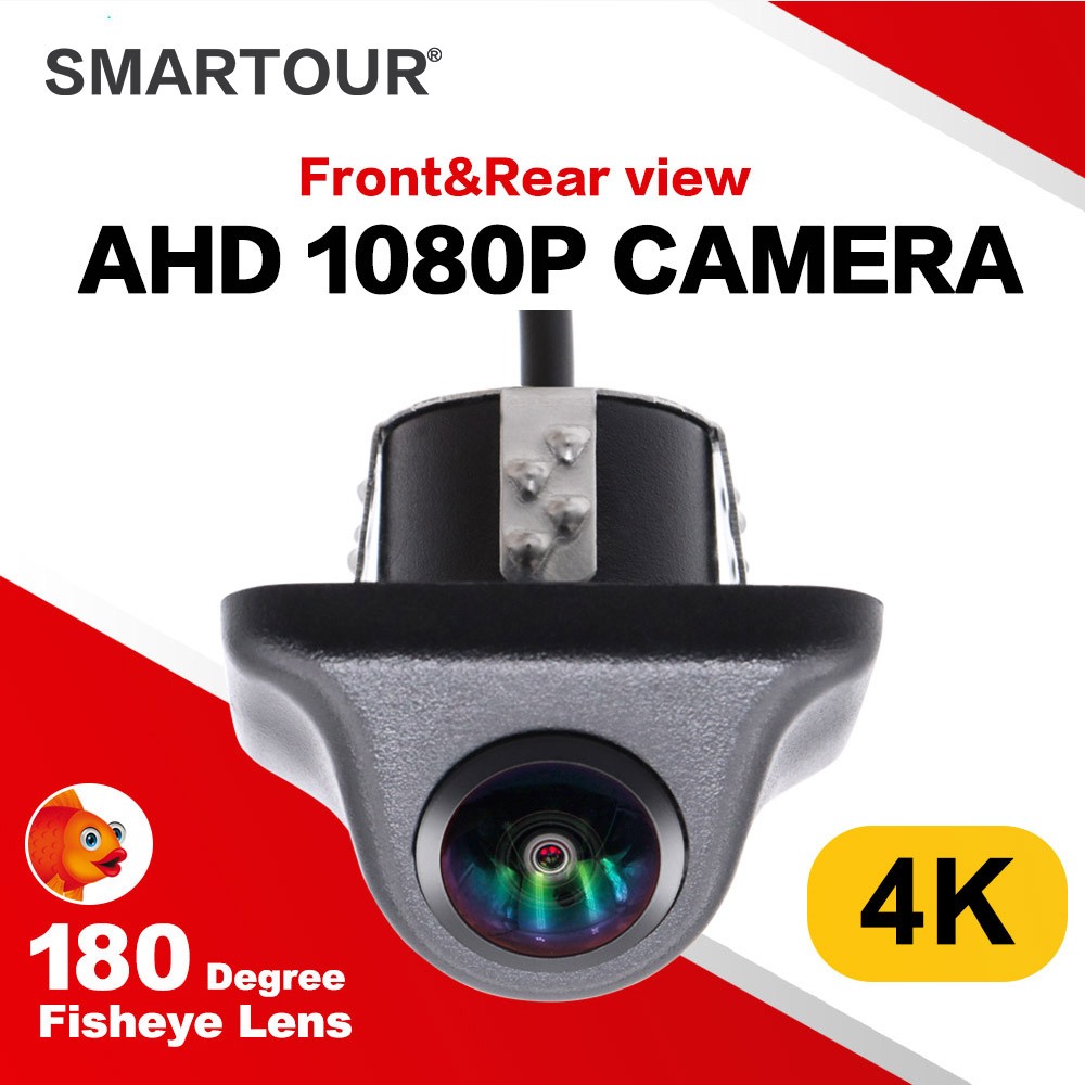 Smartour 4K AHD 1920x1080P รถ HD AHD ย้อนกลับกล้อง 180 องศา Fisheye เลนส์ Starlight Night Vision HD 