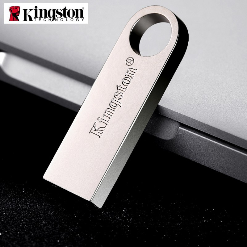 Kingston USB 2.0 แฟลชไดรฟ์โลหะ 1GB 2GB 4GB 8GB 16GB 32GB 64GB 128GB 1TB ความจุขนาดใหญ่แบบพกพา