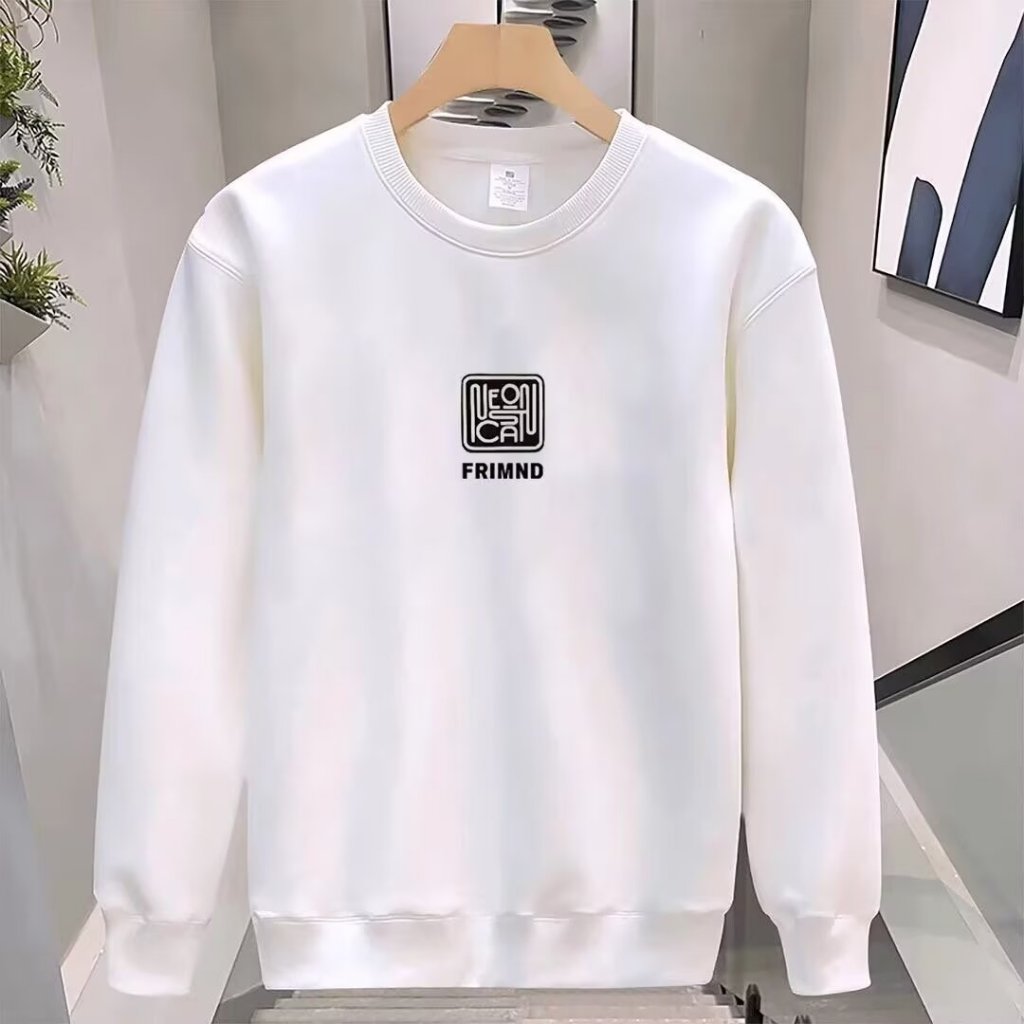 Street Wear Simple All-Matchเสื้อกันหนาวผู้ชายฤดูใบไม้ร่วงแฟชั่นพิมพ์ตัวอักษรAll-Matchอินเทรนด์ลําลองแขนยาวผู้ชายM @