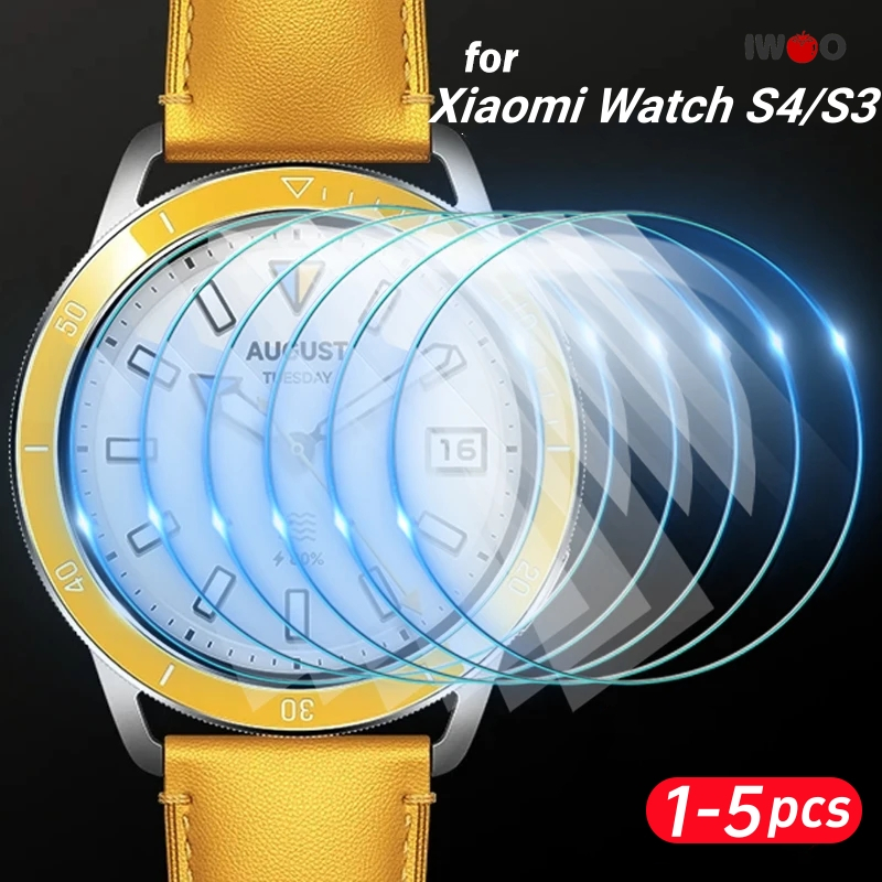 Hd ป้องกันหน้าจอกระจกนิรภัยสําหรับ Xiaomi Mi Watch S4 sport/Mi Watch S3 Smartwatch ป้องกันฟิล์ม