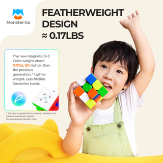 Monster Go Magnetic 3x3 EDU Speed Cube MG 356 การศึกษา Cube ปริศนาของเล่นสําหรับเด็กเริ่มต้นฝึกสอนไม่รวม