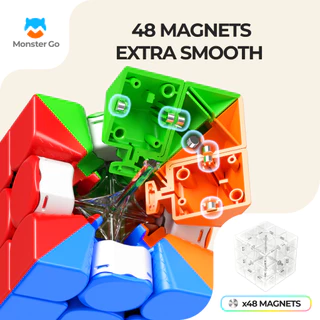 Monster Go Magnetic 3x3 EDU Speed Cube MG 356 การศึกษา Cube ปริศนาของเล่นสําหรับเด็กเริ่มต้นฝึกสอนไม่รวม