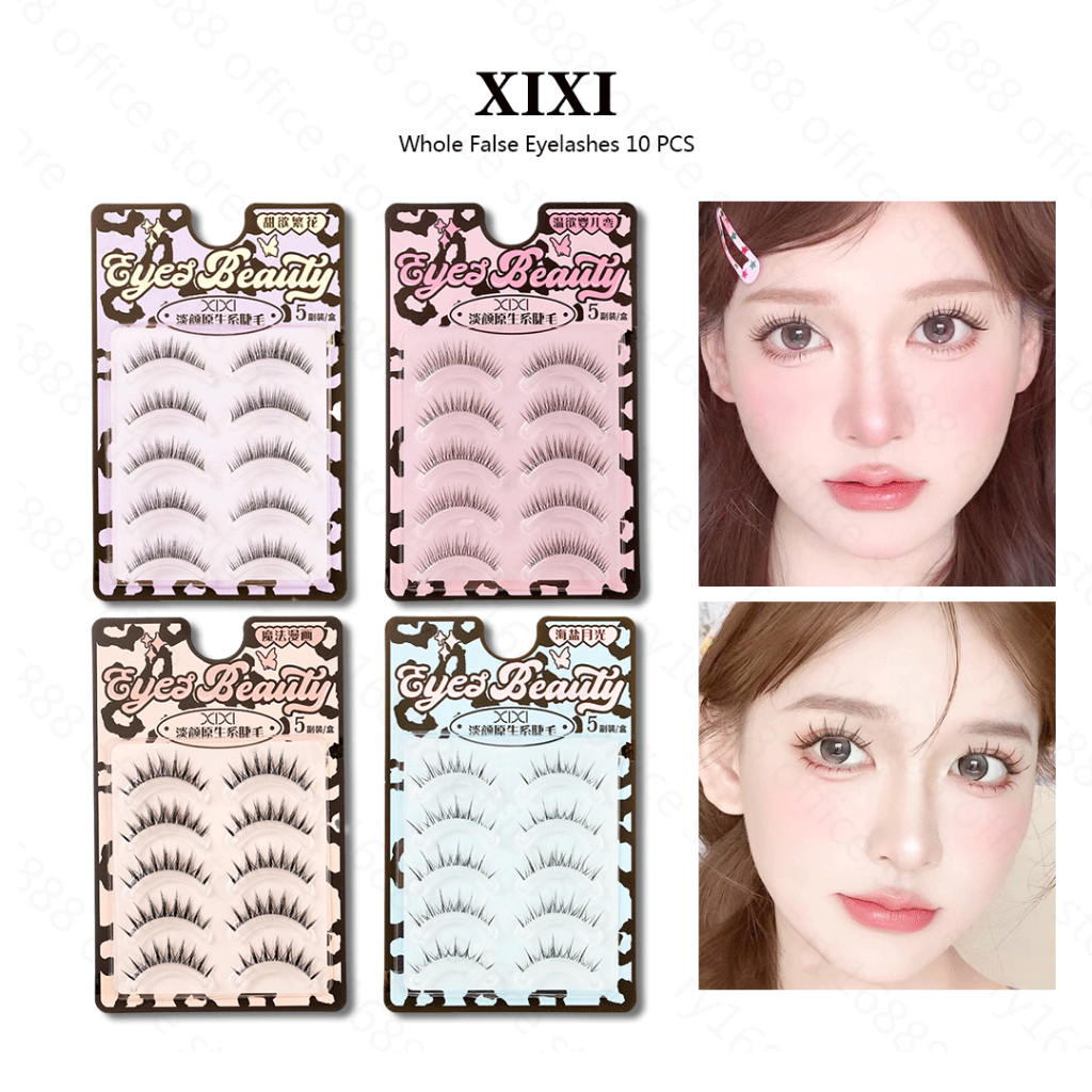 ขนตาปลอมทั้ง 10 ชิ้น XIXI ธรรมชาติดัดผมการ์ตูนตาเริ่มต้นยืดขนตาเครื่องมือ6-13มิลลิเมตร