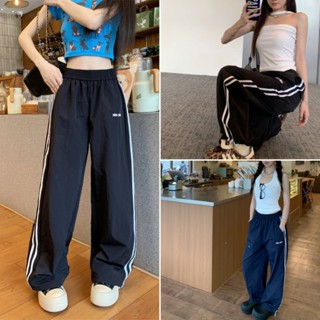 Betty house🌸พร้อมส่ง กางเกงขายาวผู้หญิง กางเกงวอร์ม กีฬา ดีไ…