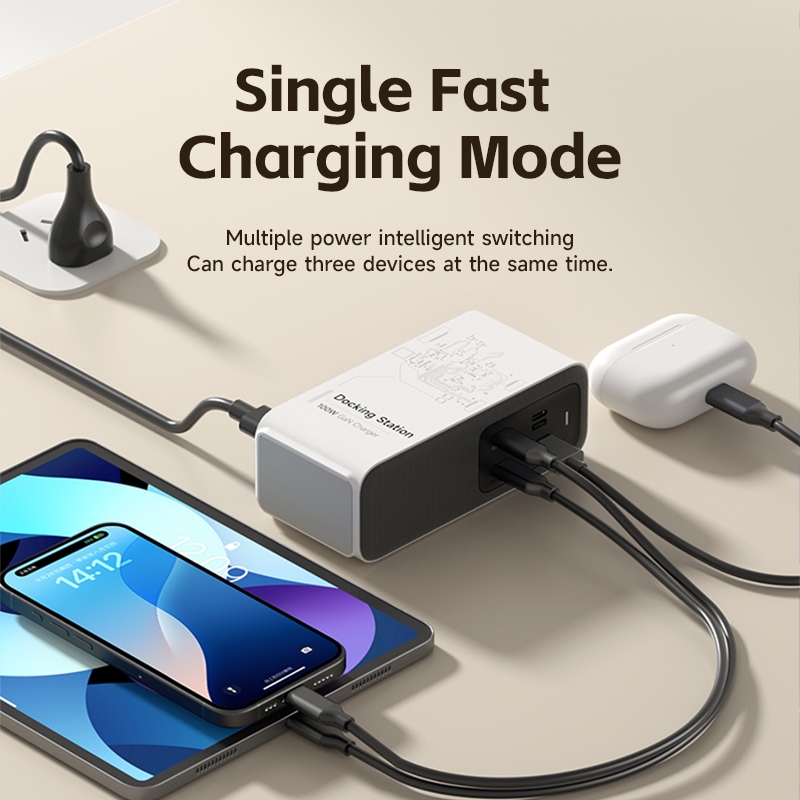 Hagibis 100W GaN Docking Station สําหรับสวิทช์ ROG Ally Steam Fast Charger 4K Monitor 2.5G Ethernet สําหรับ Thunderbolt 4/3 Macbook Pro