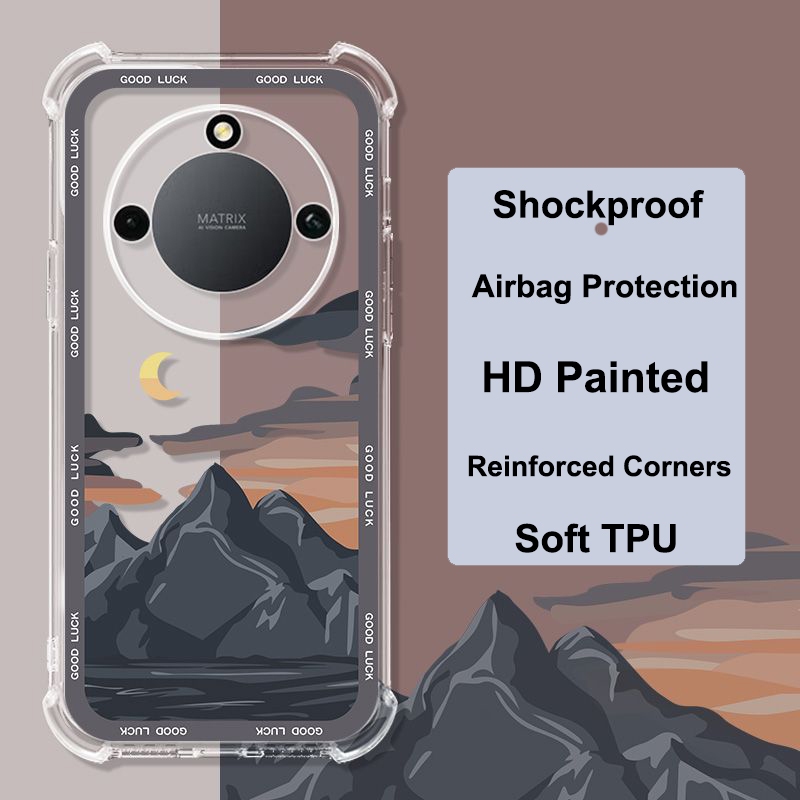 สําหรับ Honor X50 สําหรับ Honor X60i X50 GT ซิลิโคนกรณีโปร่งใสสําหรับ Honor X40 GT Race X40i X40GT X