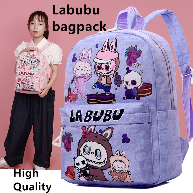 คุณภาพสูงเด็กกระเป๋าเป้สะพายหลังสําหรับผู้หญิง labubu กระเป๋านักเรียน labubu bagpack กระเป๋านักเรียน