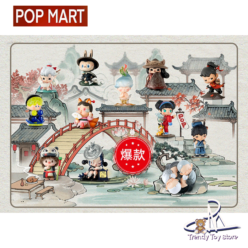 【พร้อมส่ง ของแท้】Unparalleled Town Series 14th Anniversary POPMART DIMOO CRYBABY Genuine Doll Cute Figures