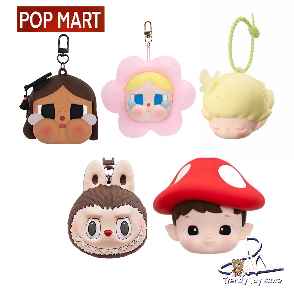 【พร้อมส่ง ของแท้】POP MART เคสหูฟัง Earphone Bag Crybaby เคสหูฟัง Skullpanda Labubu Dimoo Hacipupu Molly Pucky Earphone case กระเป๋า Crybaby Tears Factory Powerpuff Girls Sunset Concern หูฟัง Popmart Airpods Pro