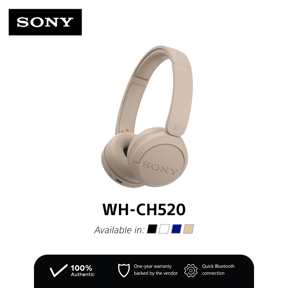 Sony WH-CH520 หูฟังครอบหูไร้สาย Wireless Headphones หูฟังบลูทูธ