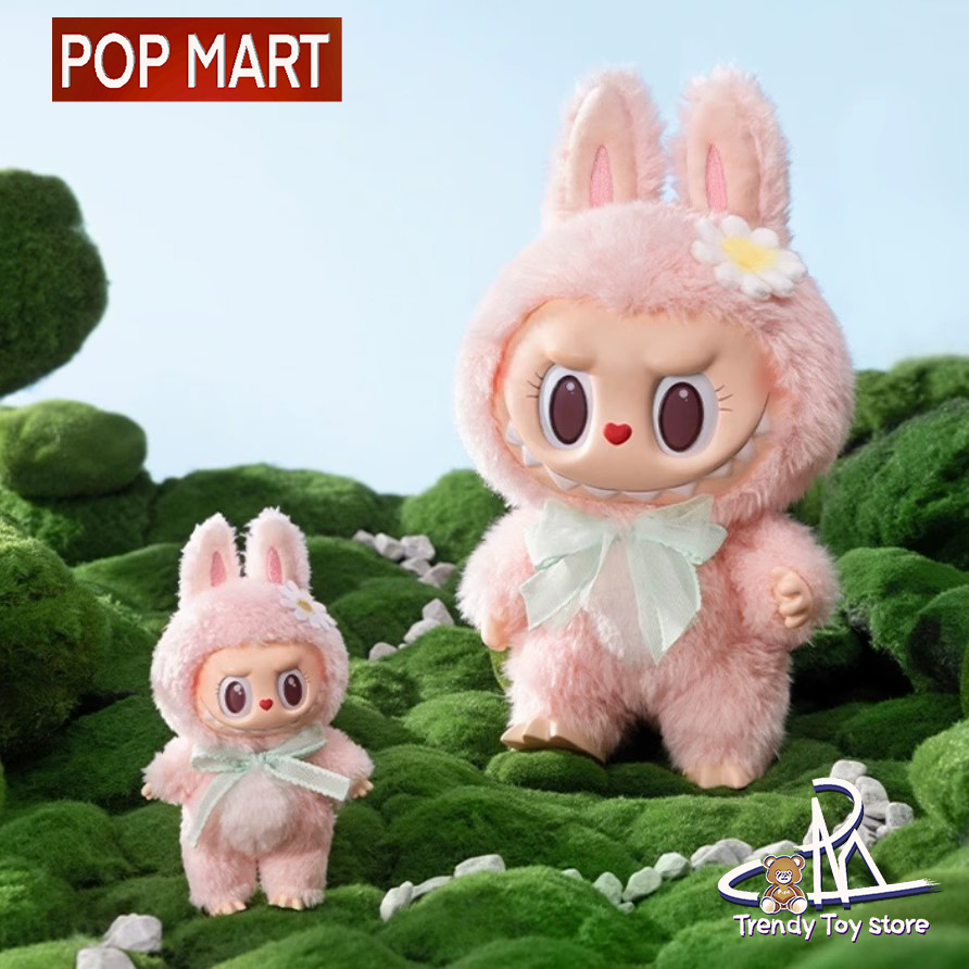 [คลังสินค้าพร้อม] Sweetheart Series ตุ๊กตาไวนิล LABUBU ของขวัญ mokoko SPRING ตุ๊กตาผ้ากํามะหยี่ดอกไม