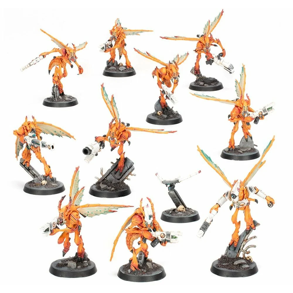 สินค้ามาใหม่ Kill Team: Hivestorm Xenos Vespid Stingwings, Tempestus Aquilons Resin Model (ประกอบไม่