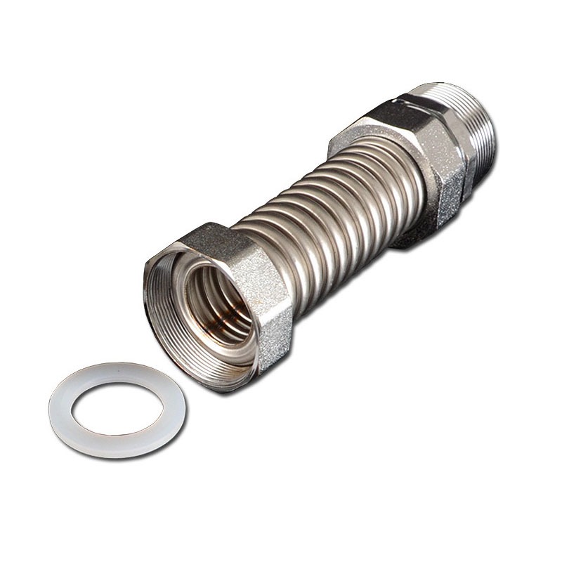 Kh1/2" 3/4" 304 สแตนเลสโลหะการเชื่อมต่อลูกฟูกท่อยืดหยุ่นน้ําร้อนน้ําเย็นท่อท่ออุปกรณ์ไม่เป็นสนิม