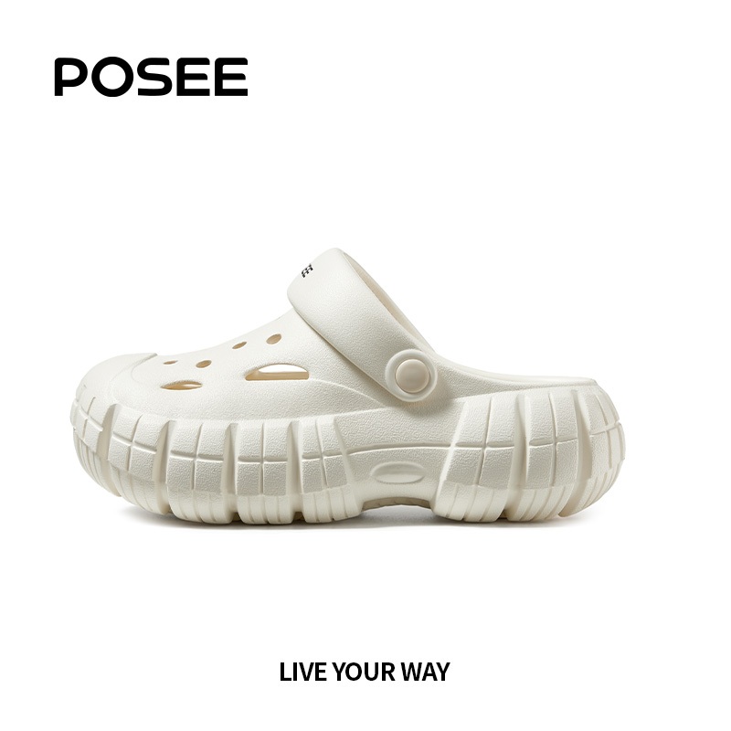 【POSEE️️ X Peatwasu】【New Arrival】POSEE Clogs Pioneer EVA Couple รองเท้าหัวโตานิ่มเหมือนเหยียบขี้ กัน
