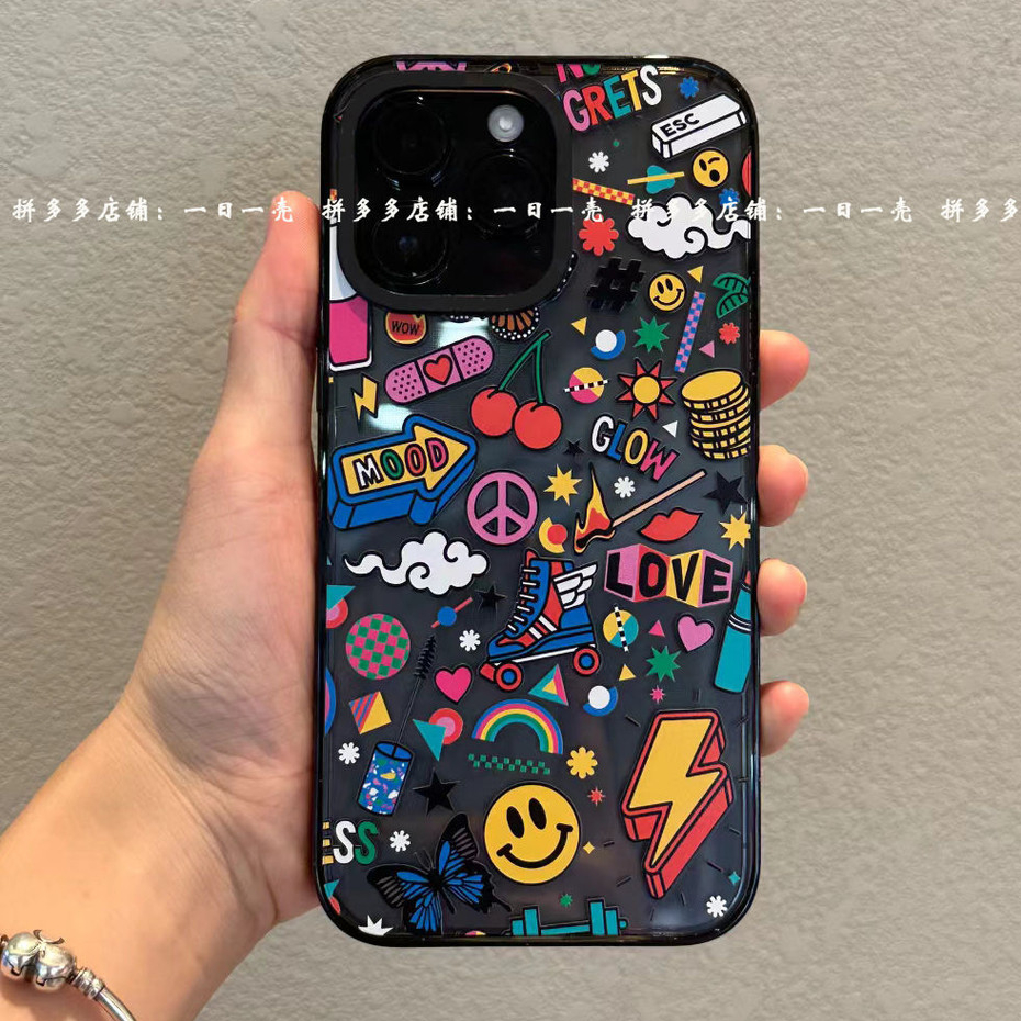 อุปกรณ์โทรศัพท์มือถือ รูปแบบใหม่ที่ไม่ซ้ํากันรูปแบบสร้างสรรค์กราฟฟิตีฉันเคสโทรศัพท์14ที่มีมูลค่าสูงเอ็กซ์อาร์/13อินเทรนด์12เคสป้องกัน11เคสโทรศัพท์กันกระแทกโทรศัพท์มือถือสากลอุป