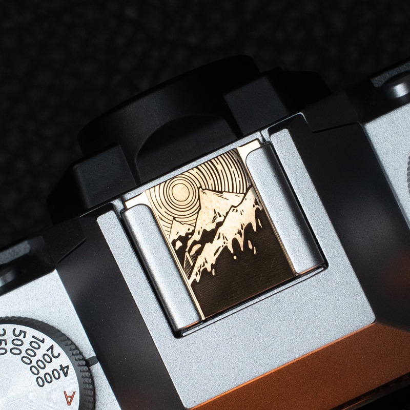 กล้องทองแดงบริสุทธิ์ (ปรับแต่ง) ปุ่มชัตเตอร์กุญแจรองเท้าร้อนเหมาะสําหรับกล้อง Nikon ZFCZ30 Fuji XT5 