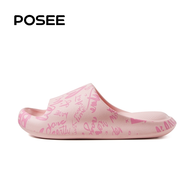 【New Arrival】Posee รองเท้าแตะแพลตฟอร์มEVA ลาย อุ้งเท้าแมว'แฟชั้น'สําหรับผู้หญิงP68102