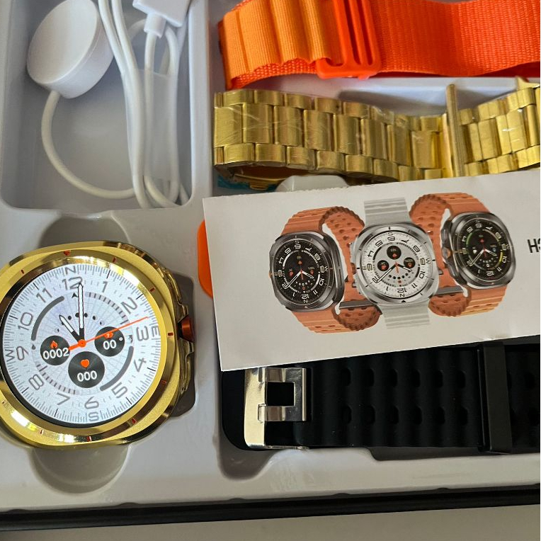 4 สาย 2025 smart Watch s7 ultra 2 สําหรับ Galaxy Watch ultra 7 smart Watch 47 มม.ไร้สายชาร์จ bluetoo