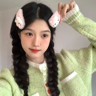 แฟชั่น เกาหลีตุ๊กตาสีชมพู HelloKitty กิ๊บติดผมหญิง ins ของขวัญวันเกิดนักเรียนน่ารัก