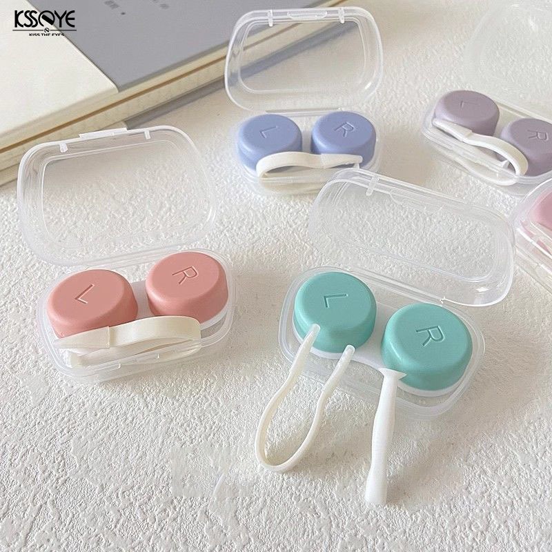 Ksseye กล่องเคสคอนแทคเลนส์ ลายการ์ตูนน่ารัก สามมิติ สําหรับตกแต่ง