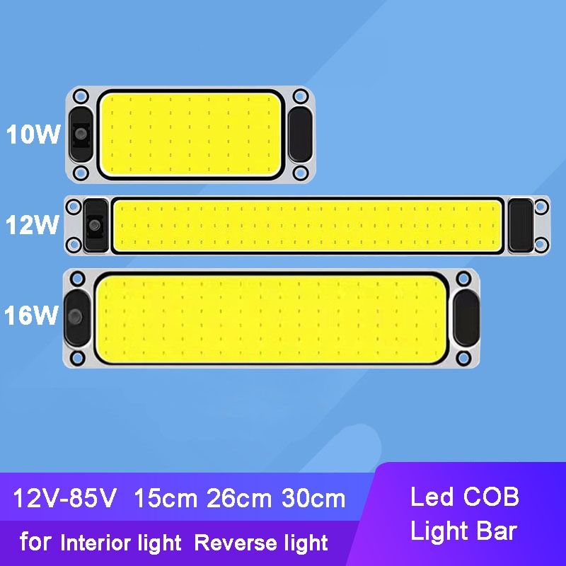 Dc 12V 24V 48V 72V 15 ซม.-30 ซม.Led COB light Bar สําหรับไฟภายในย้อนกลับ