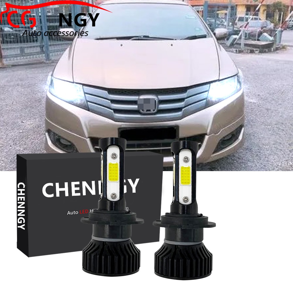 สําหรับ Honda City 2009 2010 2011 2012 2013 (โคมไฟไฟหน้า) - ด้านหน้า LED ไฟหน้าหลอดไฟชุดแปลง 6000K 12V-32V สีขาว Qty 2 (1 คู่) CHEN LHL