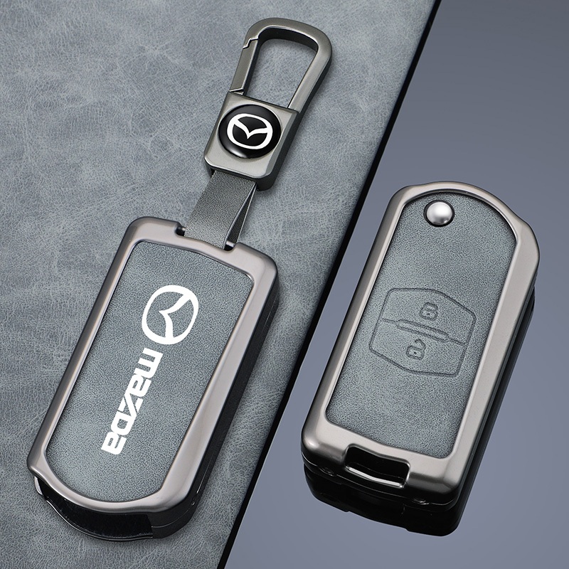 เคสกุญแจรีโมทรถยนต์ แบบพับได้ 2 3 ปุ่ม อุปกรณ์เสริม สําหรับ Mazda 2 3 6 2012 2013 2014 2015 Old style Mazda 6 ของแต่งรถยนต์ พวงกุญแจ