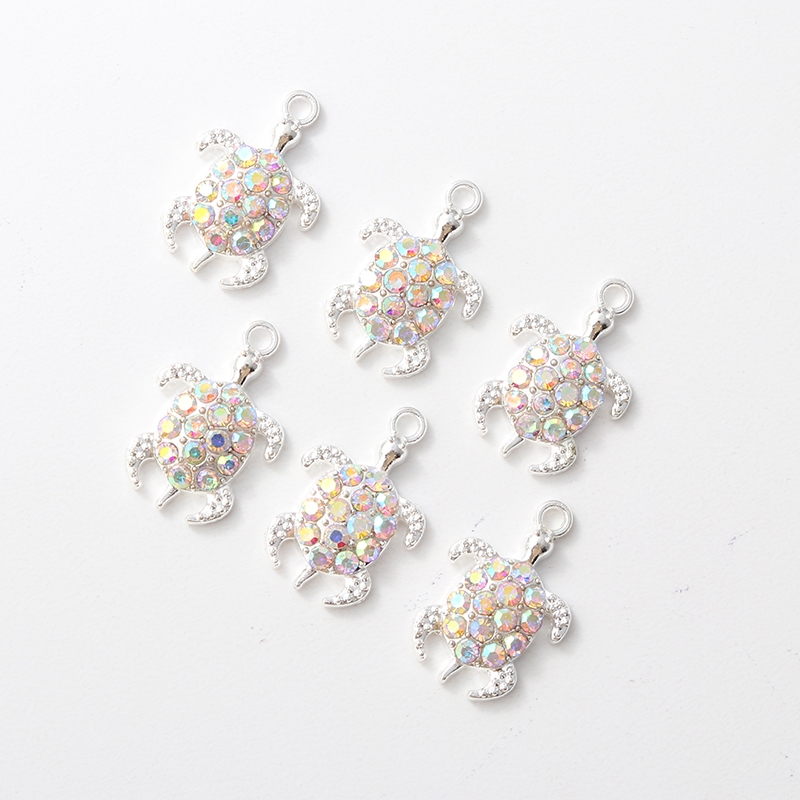 10 ชิ้น Pretty Sea Turtle เคลือบ Charms แฟชั่นสัตว์ทะเล Y2k จี้สไตล์สําหรับทําผลการค้นหาสร้อยคอ