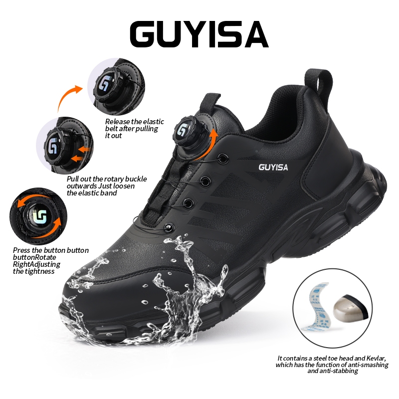 Guyisa รองเท้าเซฟตี้สนีกเกอร์ รองเท้าเซฟตี้ จาก กันน้ำ CN 37-45 3117