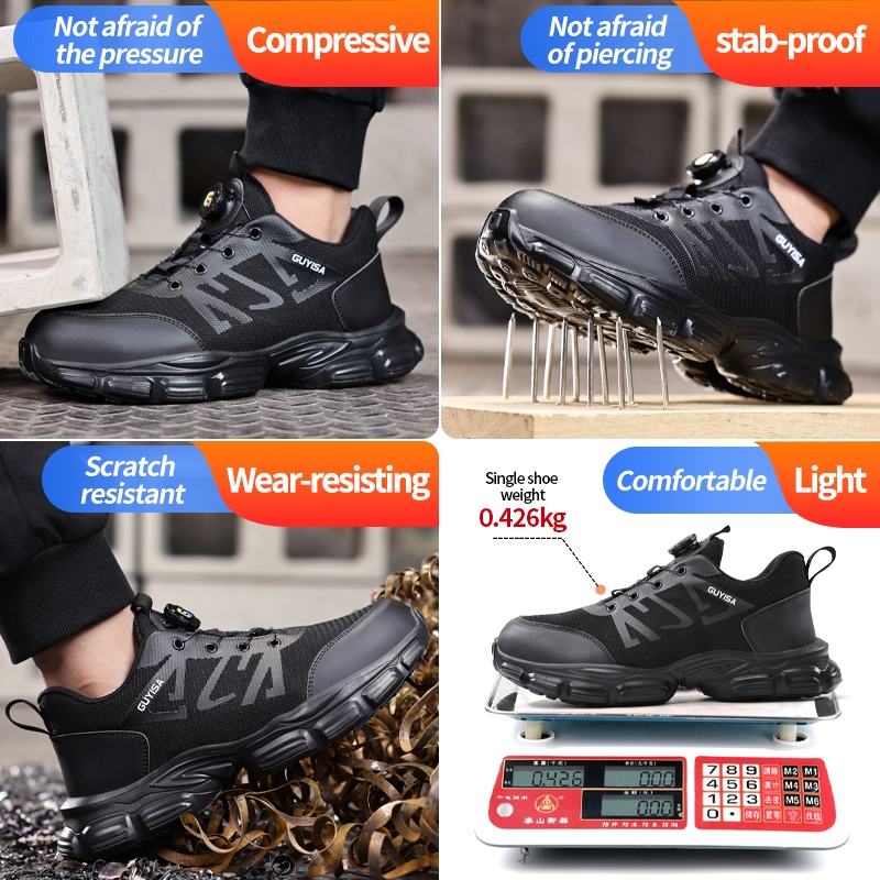 Guyisa รองเท้าเซฟตี้สนีกเกอร์ รองเท้าเซฟตี้ จาก กันน้ำ CN 37-45 3117