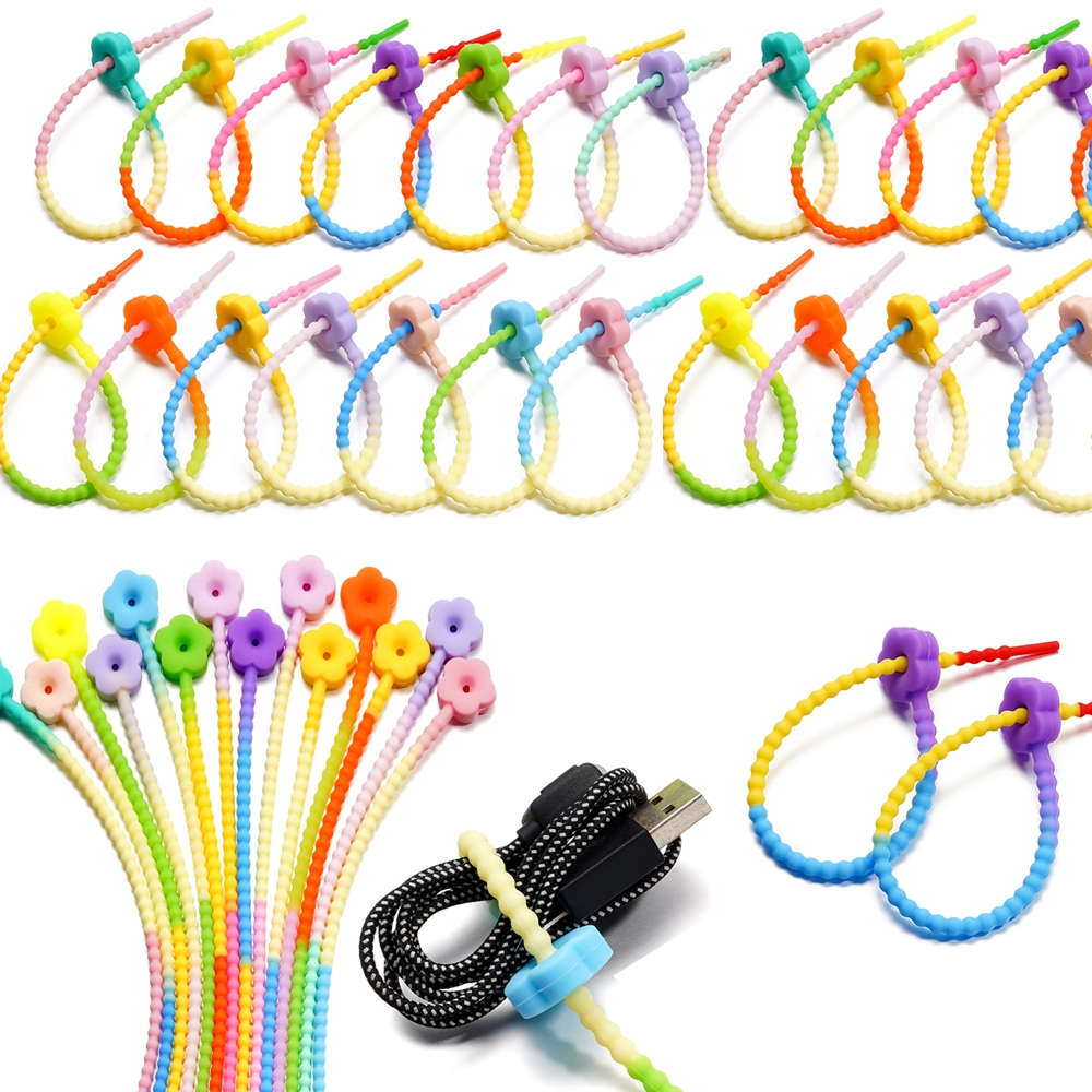 เชือกคล้องซิลิโคนลายดอกบ๊วยไล่โทนสี 21.5 ซม. ใช้ห้อยตุ๊กตา ของเล่นศิลปะ ชิ้นส่วนพวงกุญแจ（1 ชิ้น/ชุด）