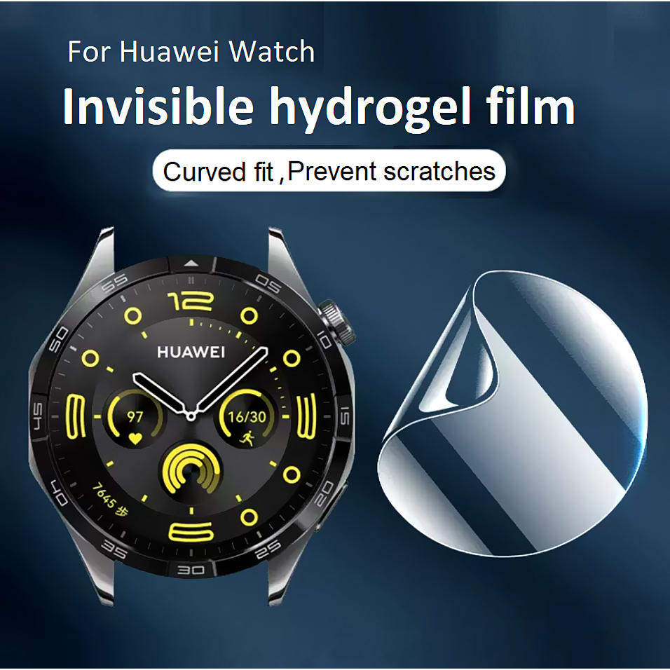ฟิล์มไฮโดรเจลนิ่ม huawei watch gt 5 film กันรอยหน้าจอ แบบใส huawei watch gt 4 HD huawei gt4 ฟิล์ม กั