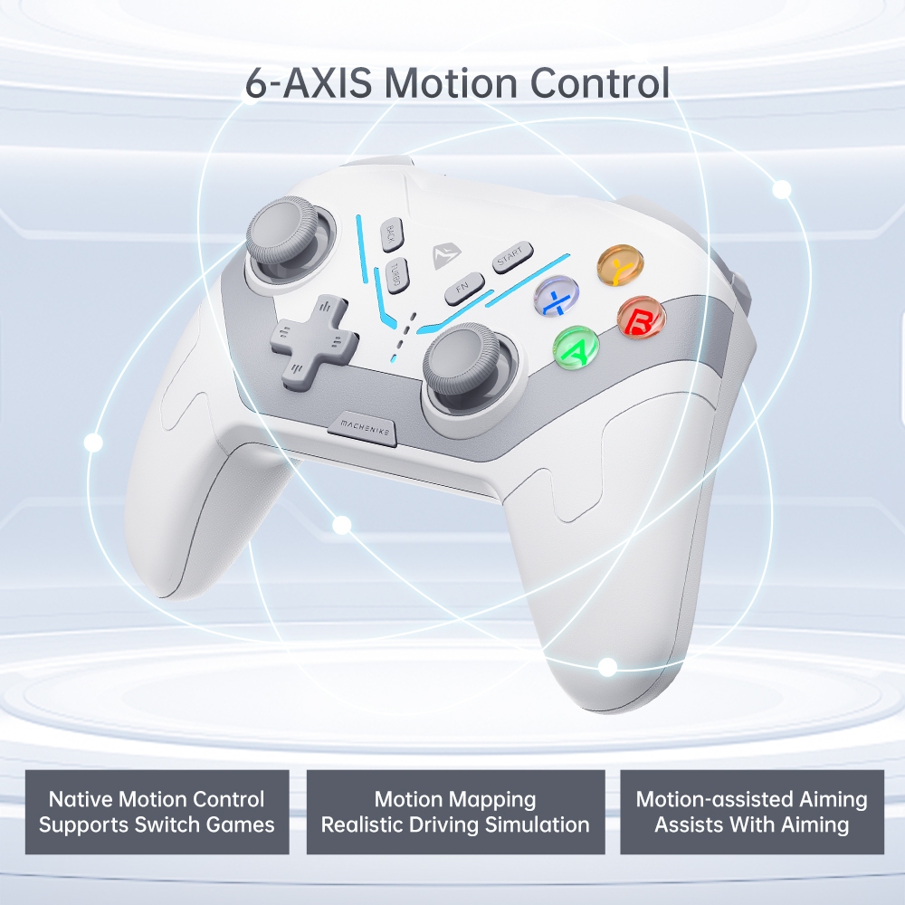 Machenike G5 Magnetic Sensing Controller แบบมีสาย/2.4G ไร้สาย Gamepad, Hall จอยสติ๊ก Trigger 6 AXIS Motion Control Dual โปรแกรม Shouder ปุ่มสําหรับ Black Myth: Wukong