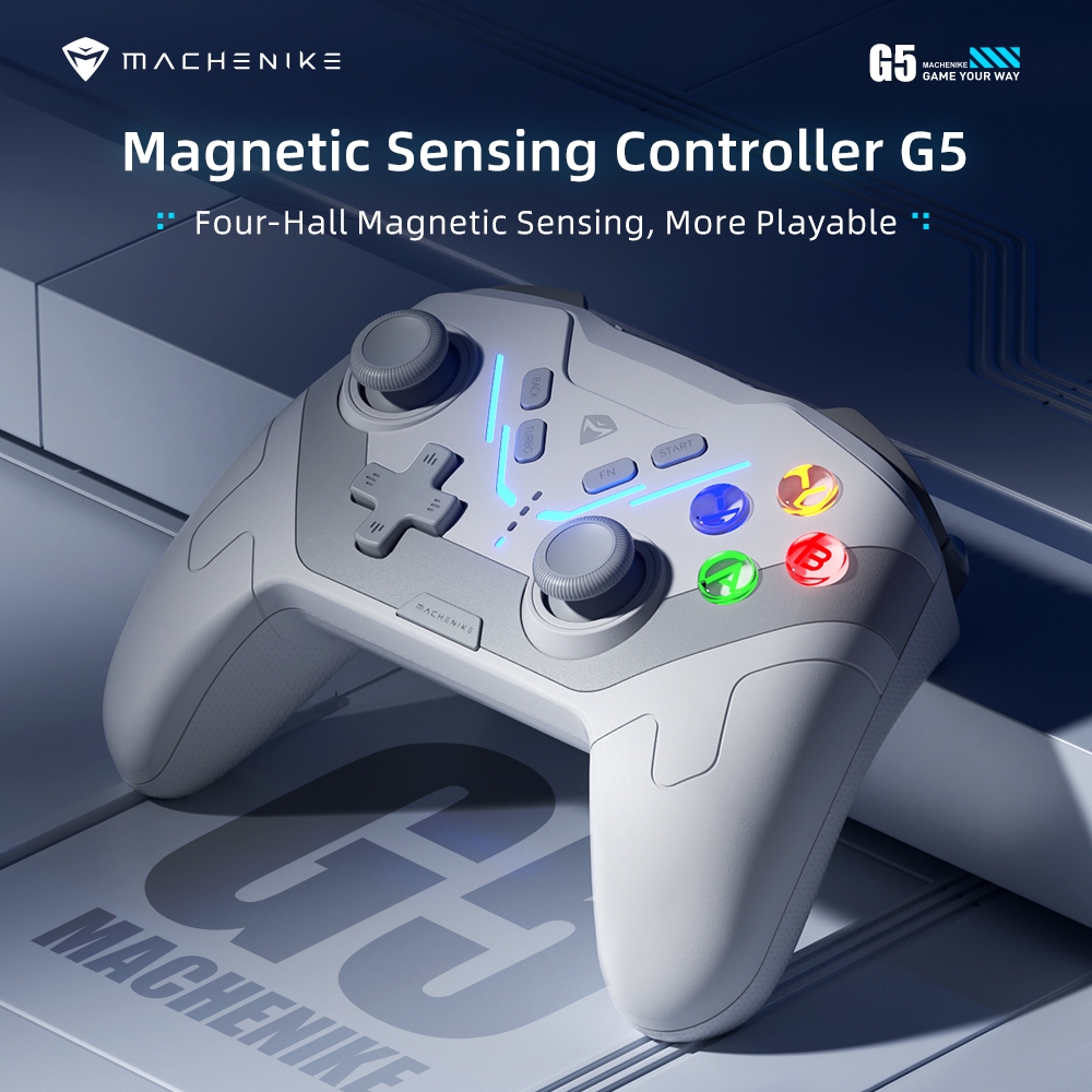 Machenike G5 Magnetic Sensing Controller แบบมีสาย/2.4G ไร้สาย Gamepad, Hall จอยสติ๊ก Trigger 6 AXIS Motion Control Dual โปรแกรม Shouder ปุ่มสําหรับ Black Myth: Wukong