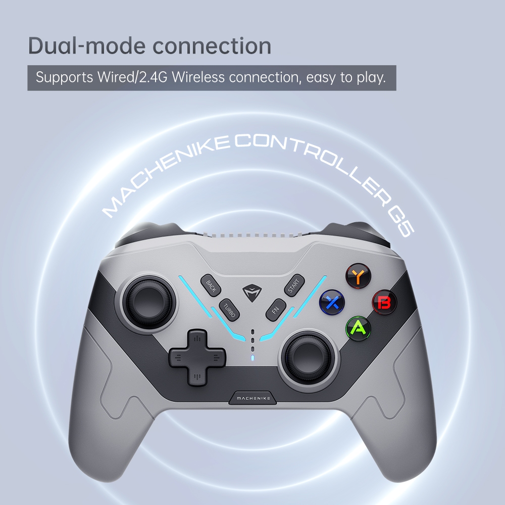 Machenike G5 Magnetic Sensing Controller แบบมีสาย/2.4G ไร้สาย Gamepad, Hall จอยสติ๊ก Trigger 6 AXIS Motion Control Dual โปรแกรม Shouder ปุ่มสําหรับ Black Myth: Wukong