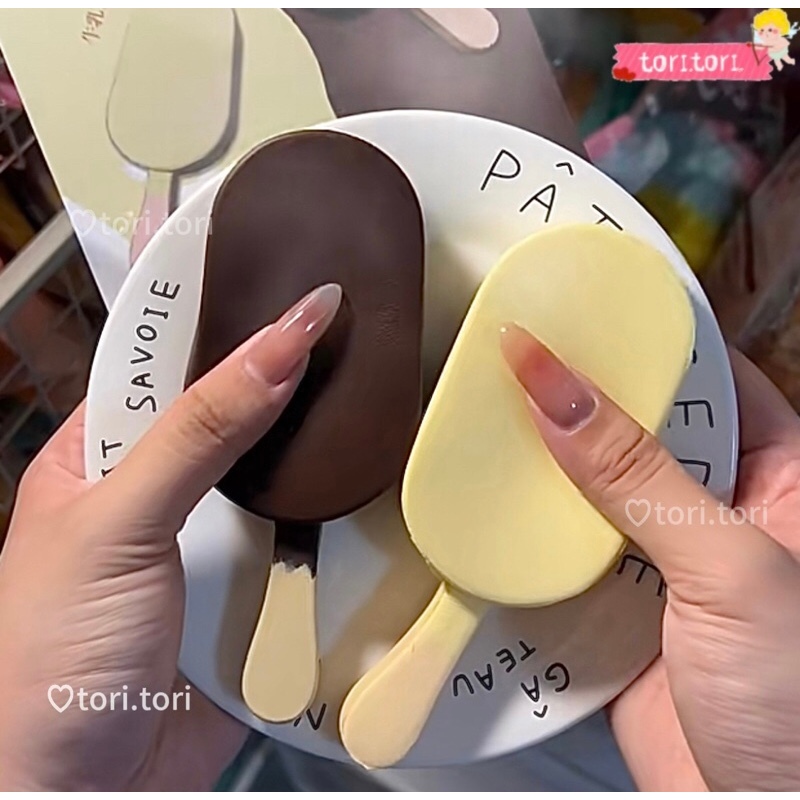 Tori.tori squishy ไอติม มือเหนียว Hachimi Slow Rebond Decompression vent ของเล่นหยิก