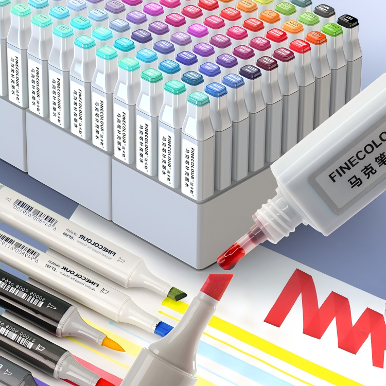 Angel Mark Alcoholic Marker Ink Universal Drawing 20ML Replenishing/Supplement/Filled Liquid Ink 1 PC Finecolor Ink EF100/EF101/EF102/EF103/EF104/EF105