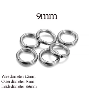 St.kunkka 200ชิ้น ห่วงเชื่อมต่อเครื่องประดับสแตนเลส 3-15mm อุปกรณ์ DIY เครื่องประดับ ทำสร้อย