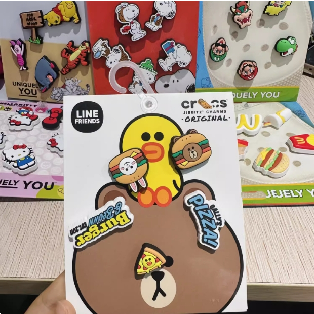 ใหม่ Crocs Jibbitz Charms Jibbitz รองเท้าแตะ คุณภาพสูง ของขวัญวันเกิด