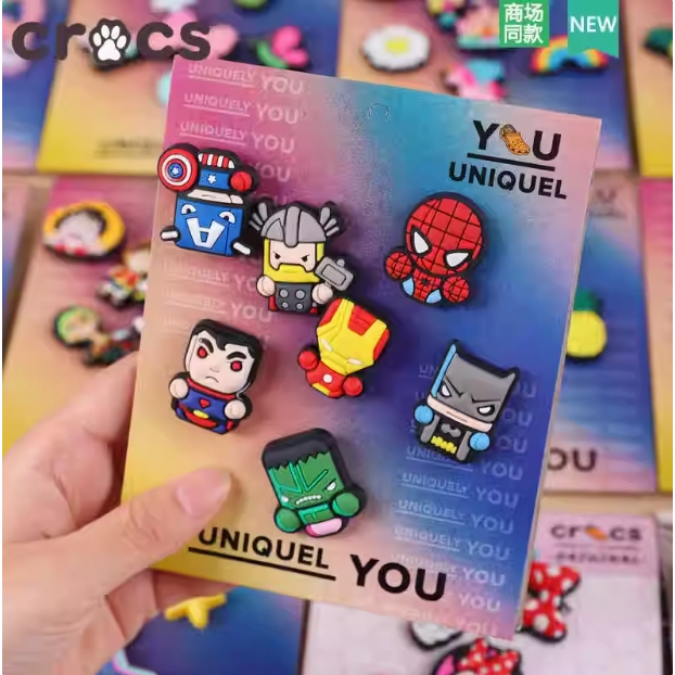 CROCS ใหม่-(jibbitz Charms)/รองเท้าแตะ (คุณภาพสูง)/ ชุดจิบบิทซ์/โครค จิบบิทซ์/วันเกิด ของขวัญ